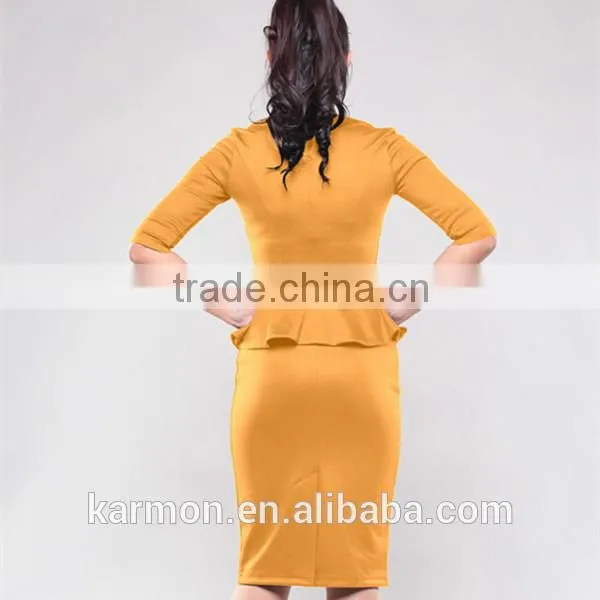 New Basque Office Dress Women's Dress Business Casual Dress photo-3
