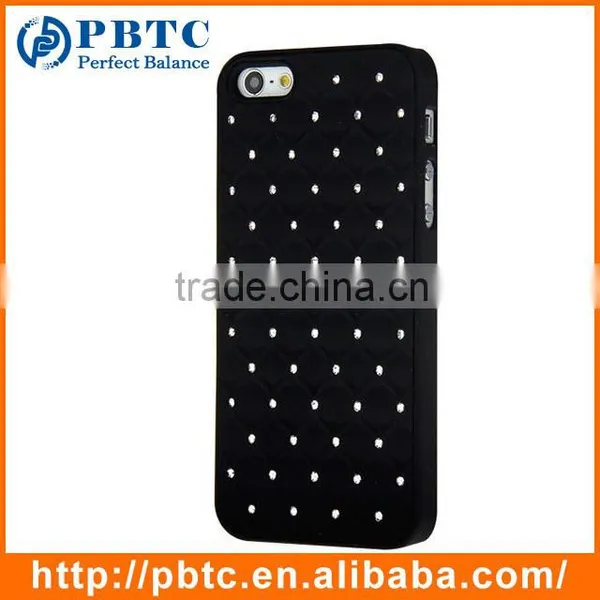 Set Screen Protector Stylus And Case For Iphone 5 , Hard Sky Blue Bling Diamond Plastic Mobile Phone Shell photo-6