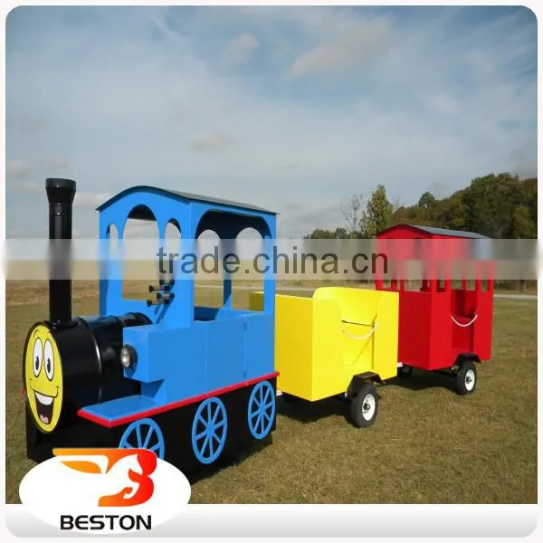 Children Games Trackless Train Used Tourist Trains for Sale photo-6