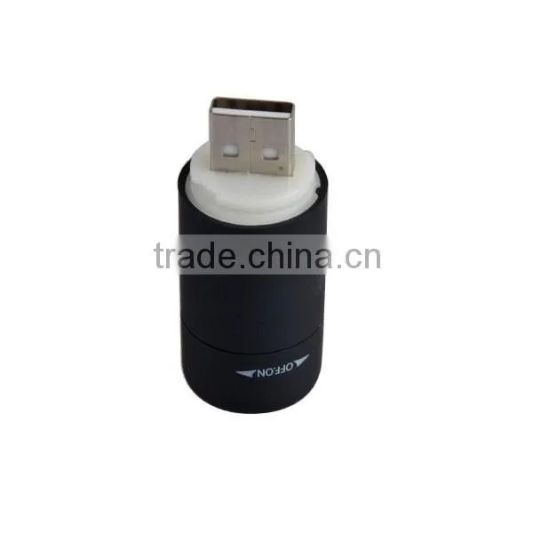 High Tech USB Rechargeable Mini LED Torch Keychain Light With Rotational Switch + PVC Body Quality Choice photo-2