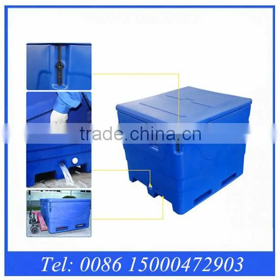 Rotomolded Insulation 1000L Capacity Plastic Fish Transport Totes, Plastic Storage Bins Totes photo-3