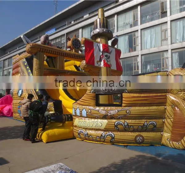 Commercial Outdoor Inflatable Pirate Ship Slide Small for Kids photo-4