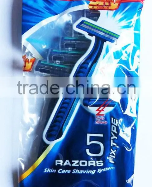 New Rubber Handle Two Blade Disposable Razor photo-4