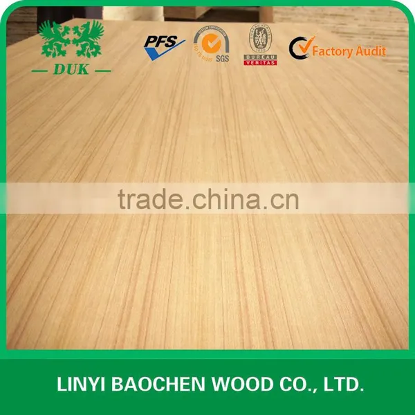 2.5mm-18mm Teak Fancy Mdf /teak Veneer MDF Q/C , C/C photo-6