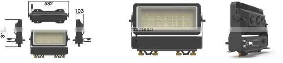 Architecture Lighting Wireless DMX 400W IP65 Outdoor LED Flood Light photo-3