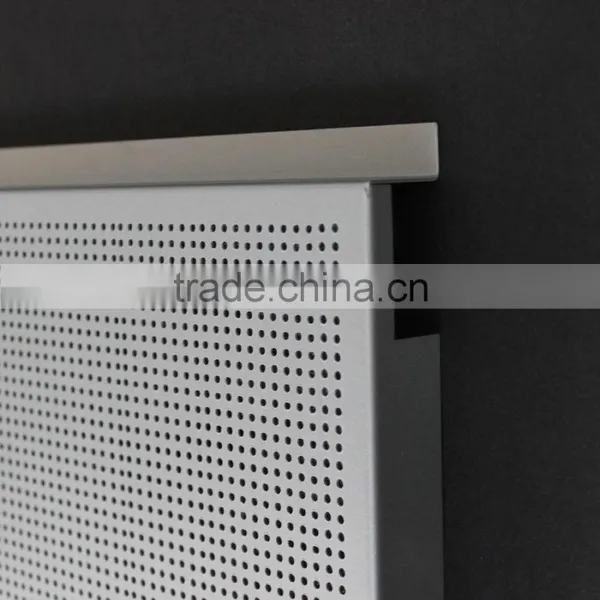 With Fireproof Acoustic Insulation Perforated Metal Ceiling Panel Aluminum E Shaped Hook on Ceiling photo-4