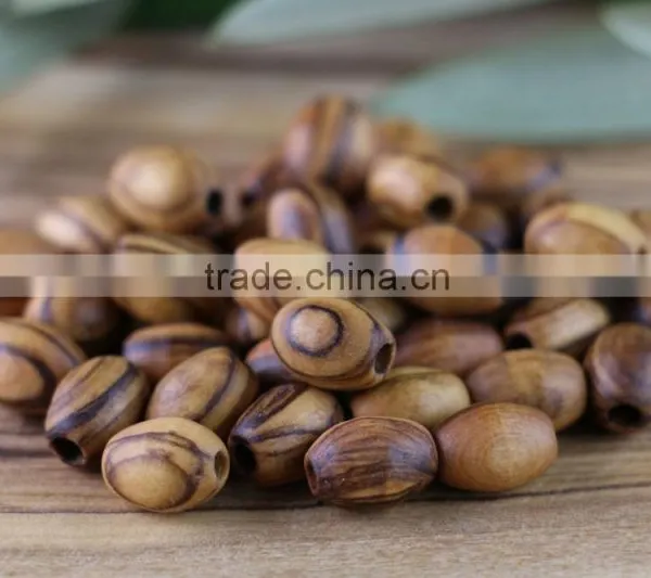 Olive Wood Oval Beads for Rosaries & Jewelry