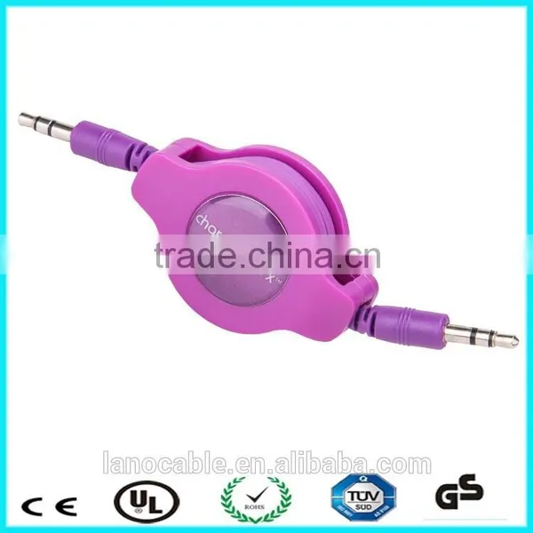 3.5mm Male to 3.5mm Female Aux Jack Retractable Cable photo-4