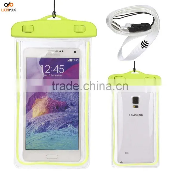 Luckiplus Travel Sport Swimming Phone Bag Waterproof, Snowproof, Dirtproof Case Bag for Phone Yellow photo-3