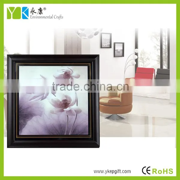 Elegant Wooden Frame Handmade Modern Beautiful Flower Painting photo-4