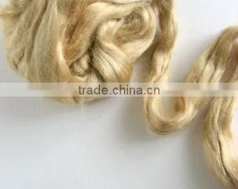 Muga Silk Tops, Fiber, Sliver for Spinners, Weavers, Artisans, Craft Stores, Yarn Stores