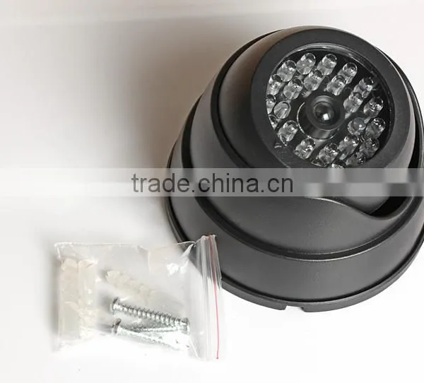 Black Fake Dummy Camera Security Camera With LED Flashing Lights for Property Security Use photo-5