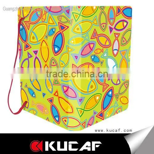 Waterproof Fabric Cover Notebook White Paper Rotary Notebook