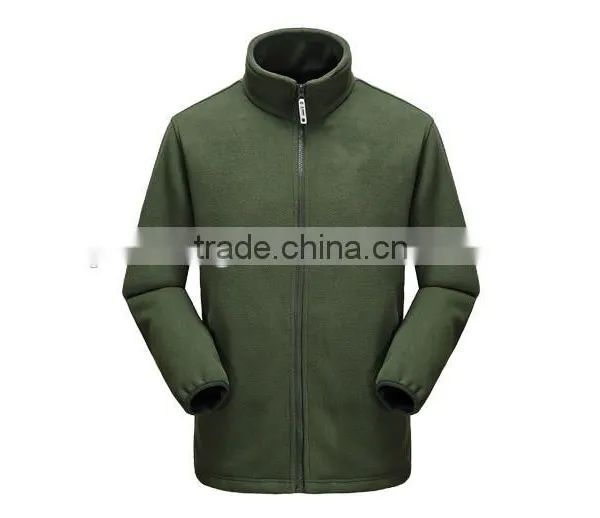 2015 Jacket Fashion 100% Polyester Soft Shell Polar Fleece Jacket Mens photo-4