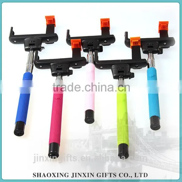 Wear-resisting Special Design Widely Used Selfie Stick With Bluetooth Shutter Button