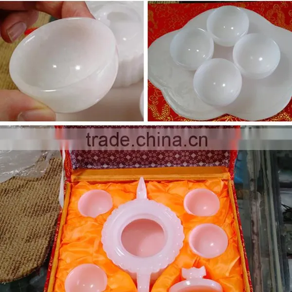 White Crystal Marble Bowl Set for Gift photo-3