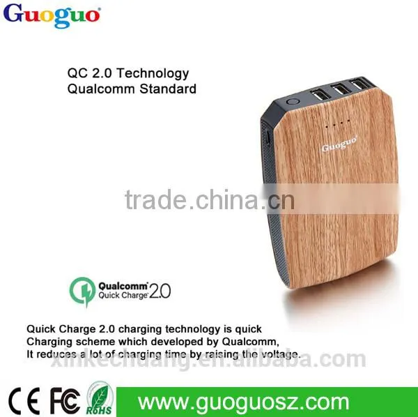 2016 New Products QC 2.0 Power Bank 10400mAh Portable Power Bank for Cellular photo-3