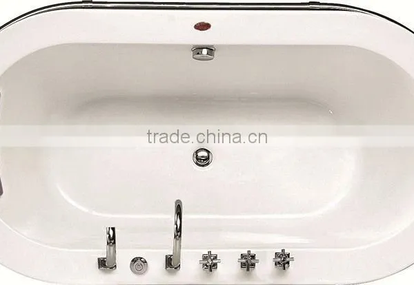 Acrylic Oval Shaped High End Bathtub For Hotel Use photo-2