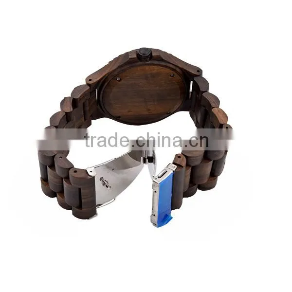 2016 New Fashion 100% Natural Wood Watch, Ebony Wooden Wrist Watch Trade Assurance photo-6