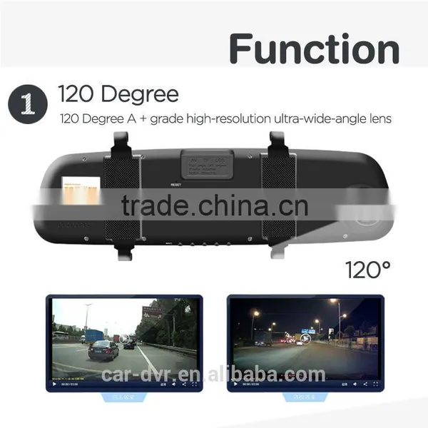 Promotion!!adavanced Night Vision1080p 2.7 Inch TFT G-sensor Motion Detect CE ROHS FCC Rearview Mirror Wifi Camera Car photo-4
