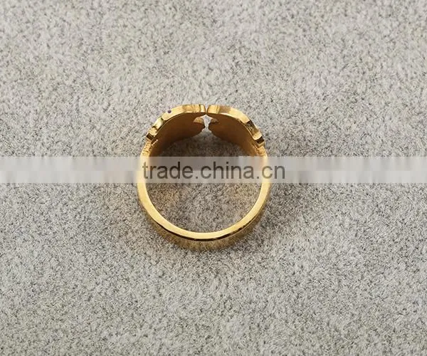 No.1 Sale 18k Gold Plated Stainless Steel Colorful Bear Individual Ring for Christmas Party photo-5