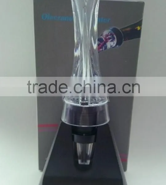 Acrylic Disposable Wine Magic Decanter Wine Aerator Pourer With Stand photo-2