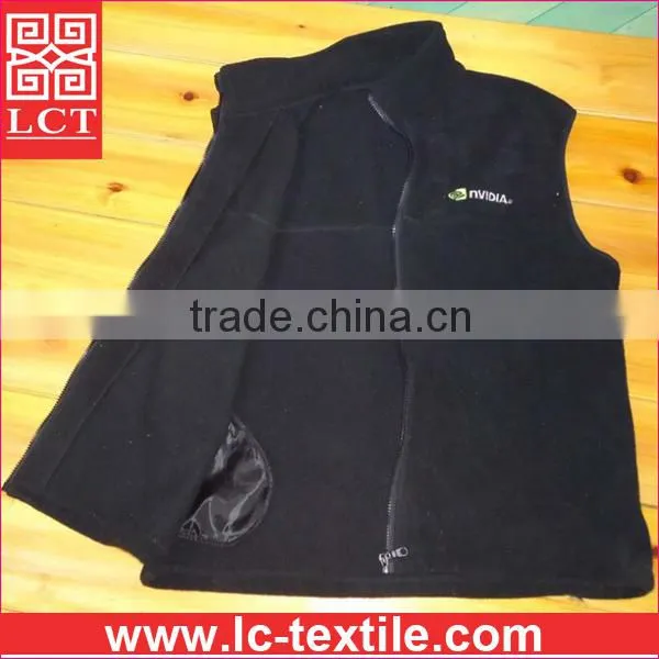 China Clothing Factory Direct Wholesale Personalized Womens Sleeveless 280gsm Work Fleece Vest With Zip-close Pockets(LCTU0056) photo-2