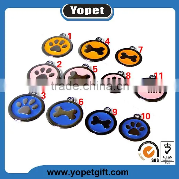 High Quality Promotional Colorful Custom Logo Zinc Alloy Pet Dog Tag Necklace With Many Shapes And Colors,Manufacturer Wholesale