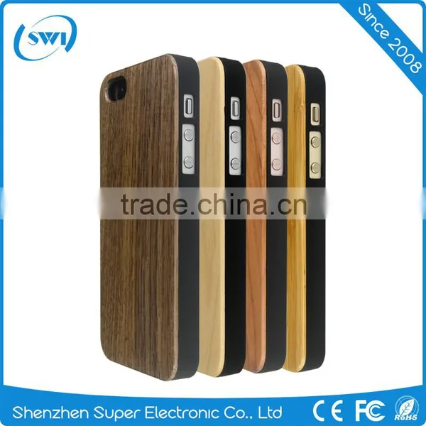 Hot Selling Wooden+PC Phone Case Cover For IPhone 5 5S 5C photo-5