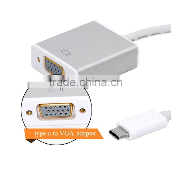 Aluminium Alloy USB 3.1 Type-c Converter Adapter Type C to VGA