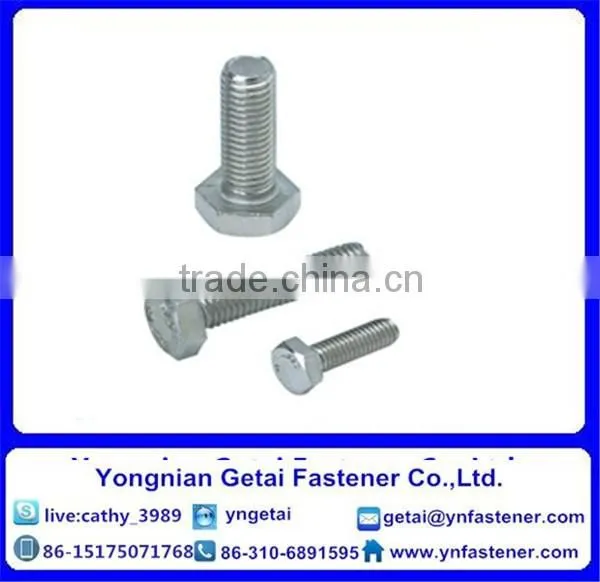 Hot Dip Galvanized Hexagon Bolts DIN 933 DIN 931 photo-3