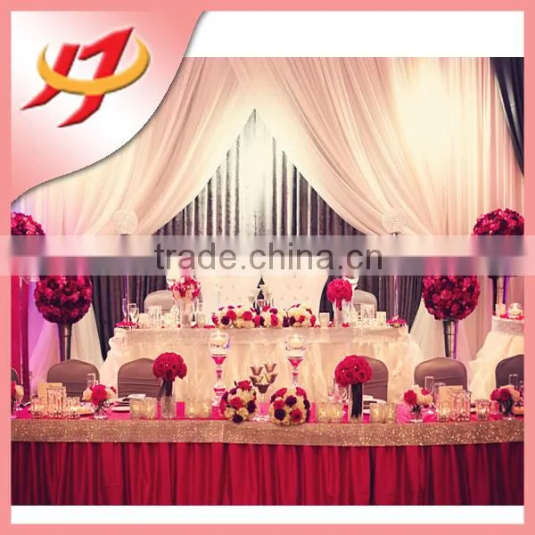 Fancy Elegant Banquet Party Stage Curtain Decoration Wedding Backdrop for Sale