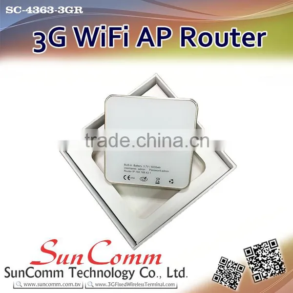 SunComm SC-4363-3GR Hot Sale Wiith Sim Card 3G WiFi AP Routers photo-3