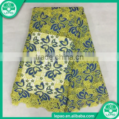 High Quality Heavy African Lace Fabrics Swiss Voile Lace in Switzerland 2016 photo-4