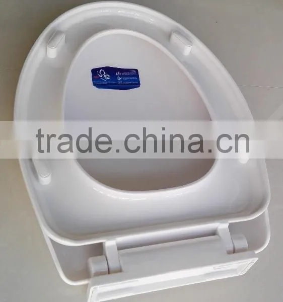 FG720PP-- PP Material Ergonomic Toilet Seat With Matched Plastic Hinges Elongated Toilet Seat, White photo-3