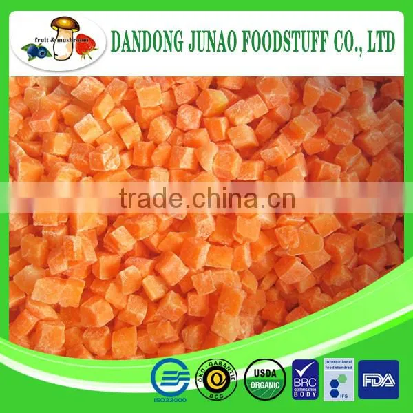 Common Cultivation Natural Dried Style Frozen Diced Carrots