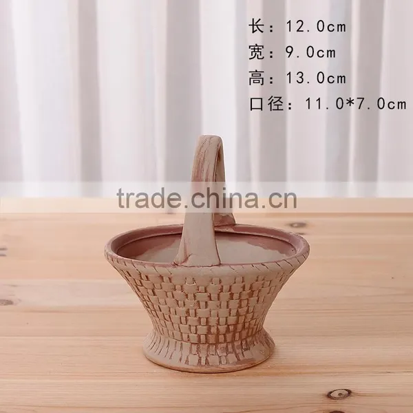 Ceramics Flower Pot for Home Office Desk Garden Decoration photo-4