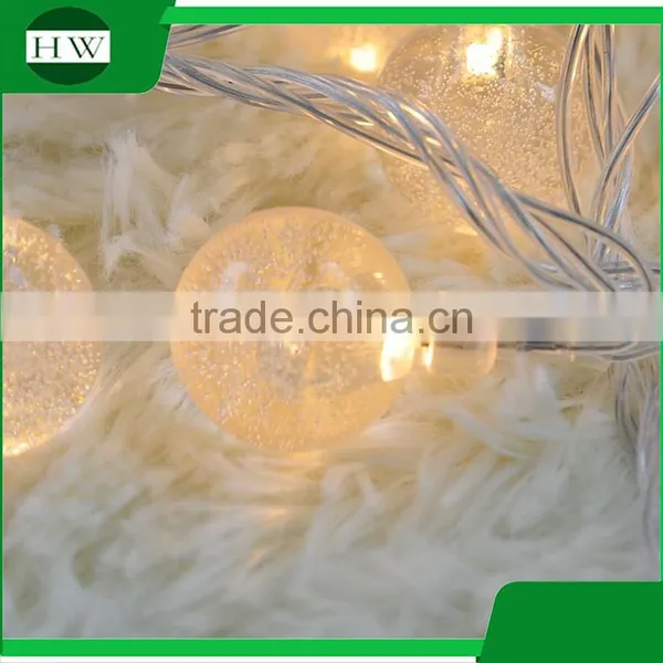 50 LED Warm White Fairy Christmas Wedding Decoration Party Battery Led Crystal Magic Ball Light photo-3