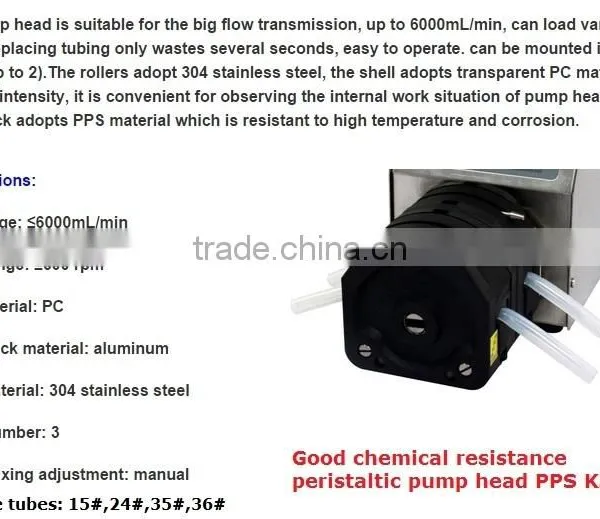 Economic and Multichannel Peristaltic Pump KWT300S/2*KZ25-PC ( CE,ISO9001) photo-5