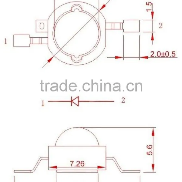1w High Power Led 3v 460nm 3w High Power Led 460nm 3w High Power Led photo-6