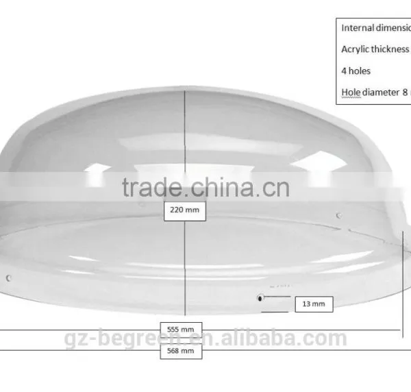 Round Ball Dome Skylight, Polycarbonate Skylight Dome photo-2