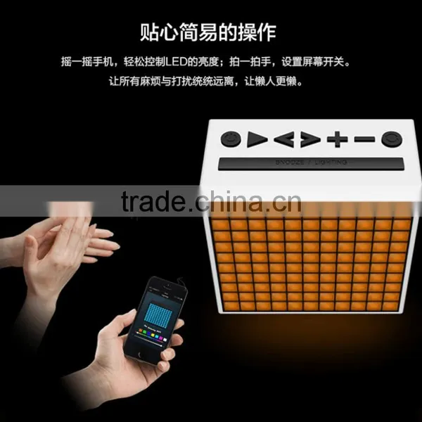 Smart Mobile Phone Control Bluetooth Flashing Speaker, Portable Table Decorative Magic Bluetooth Speaker With FM Radio For Sale photo-3