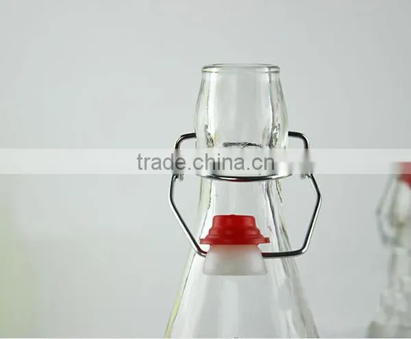 Colorful Spray Colored Glass Table Beer Bottle With Swing Top Lid photo-3