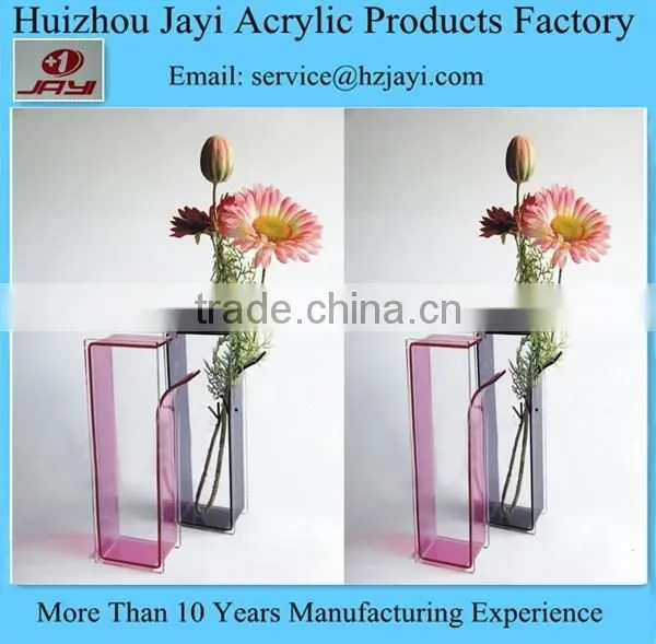 China Manufacturer Wholesale Acrylic Rectangular Glass Vase photo-6