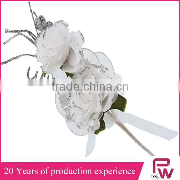 Holiday Time Christmas Decorations Single Stem Silk Flowers photo-4
