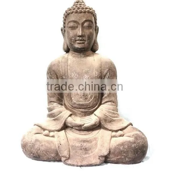 Home or Garden Fiberglass Buddha Statue photo-3
