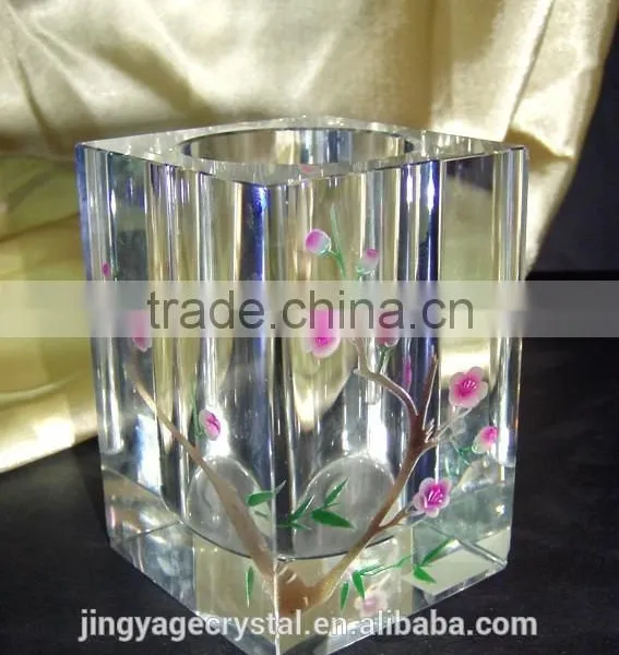 Handmade Crystal Pen Holder for Office Gift photo-2