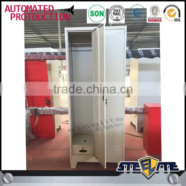 Customized 2 Door Lockable Metal Storage Clothes Cupboard photo-2