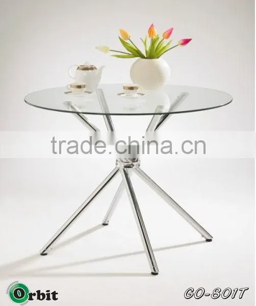 Modern Coffee Table,stainless Steel Round Massage Table,glass Dining Table photo-2