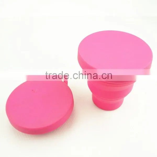 16112 Folding Silicone Cup With Lid, Colorful Folding Silicone Cup With Lid,OEM Logo Folding Silicone Cup With Lid photo-5